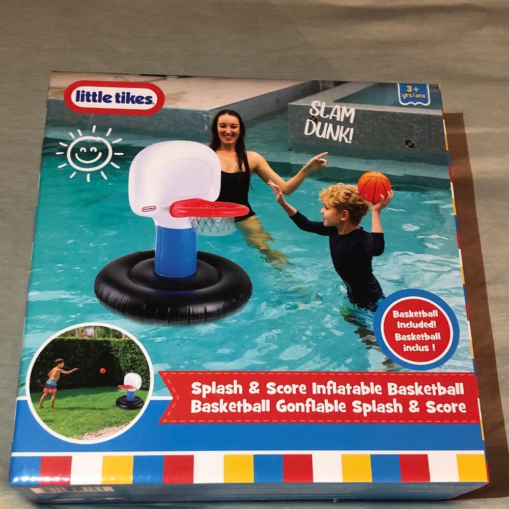 Little Tikes Inflatable Pool Basketball Set - Picture 1 of 6